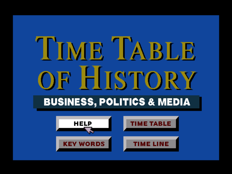 Time Table Of History - Business, Politics And Media - 1991a Edition — sstitle (WOR)