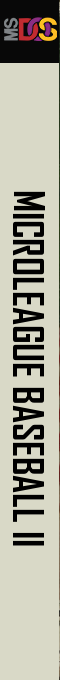 Microleague Baseball 2 — box-2D-side (US)