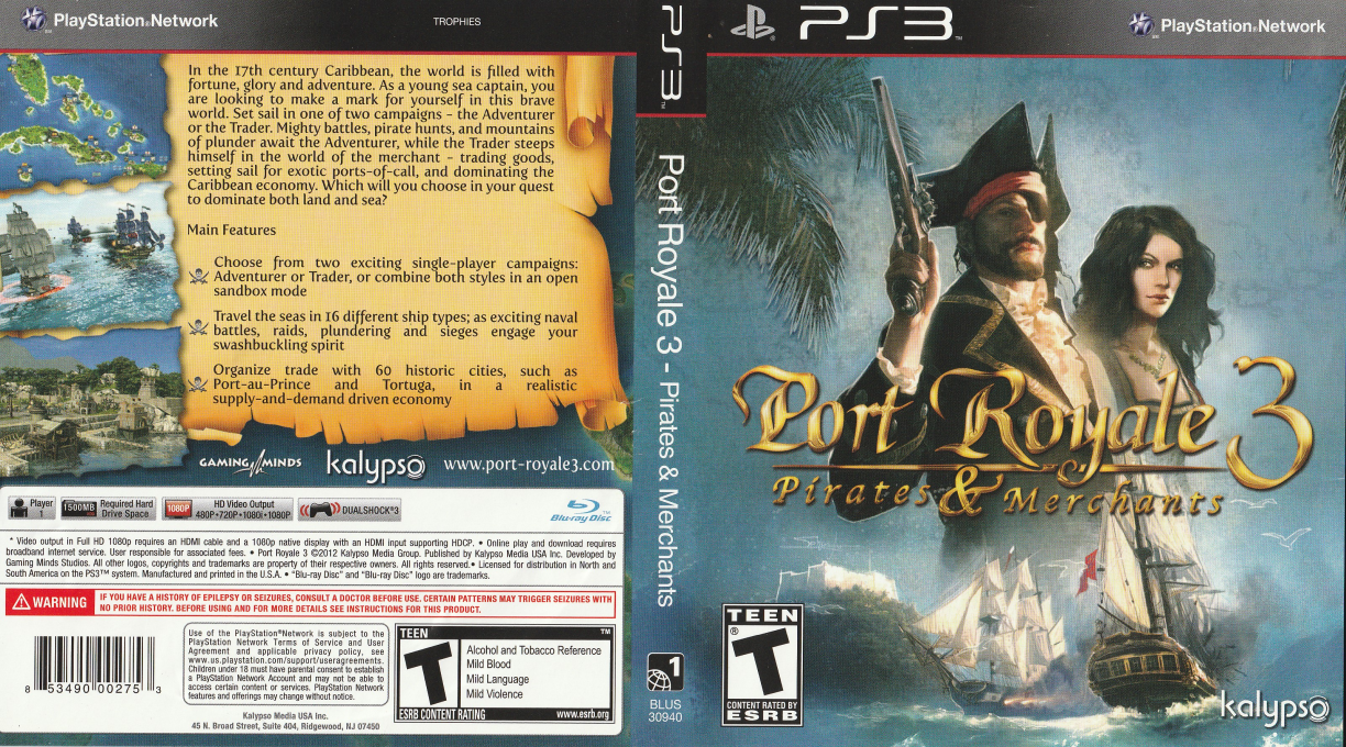 Port Royale 3 - Pirates & Merchants — box-texture (US)