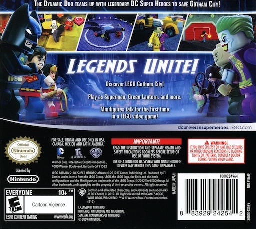 LEGO Batman 2 - DC Super Heroes — box-2D-back (US)