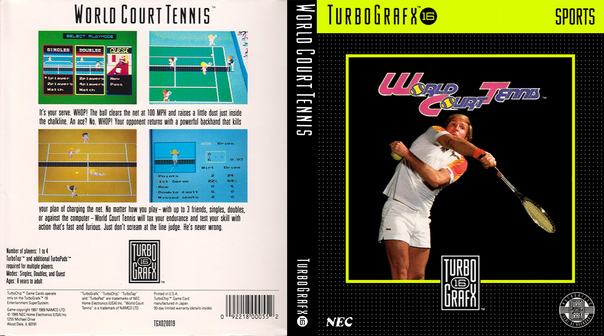 World Court Tennis — box-texture (US)