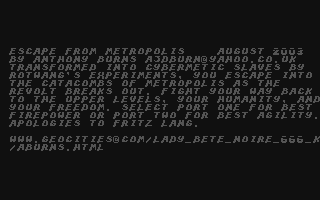 Escape from Metropolis — sstitle (WOR)