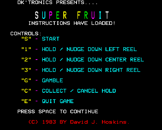 Super Fruits — sstitle (WOR)