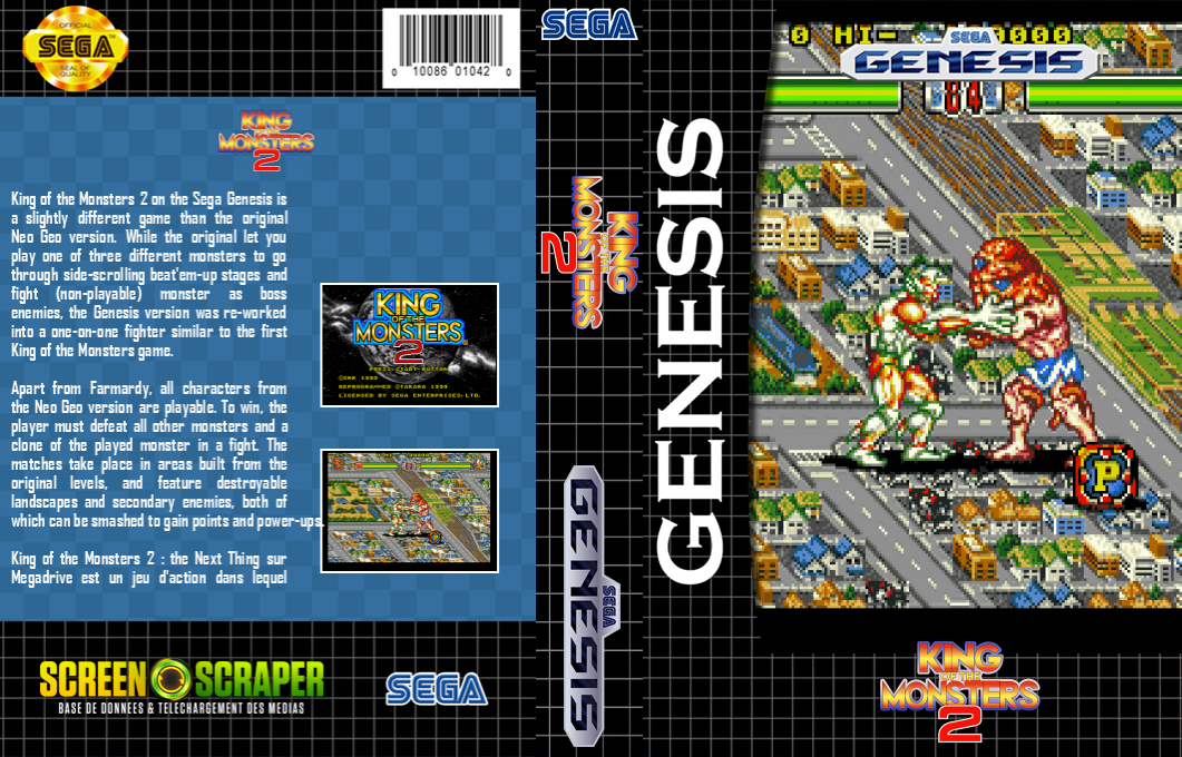King Of The Monsters 2 — box-texture (SS)