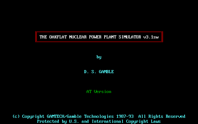 Oakflat Nuclear Power Plant Simulator, The — sstitle (WOR)