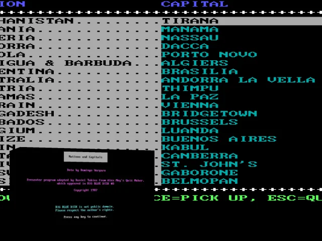 Nations and Capitals — mixrbv2 (WOR)