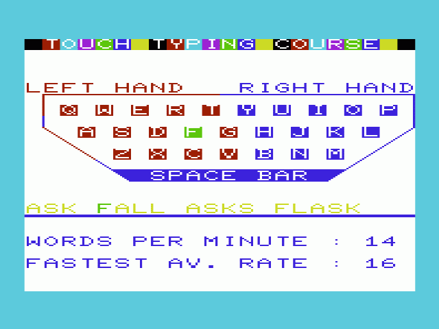 Touch Typer — ss (WOR)