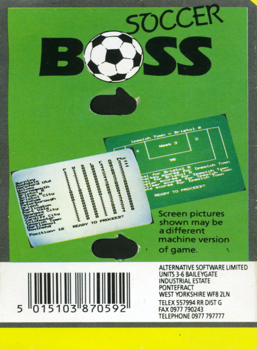 Soccer Boss — box-2D-back (EU)