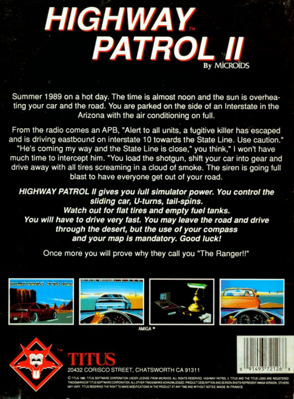 Highway Patrol 2 — box-2D-back (US)