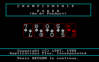 Championship Poker — sstitle (WOR)