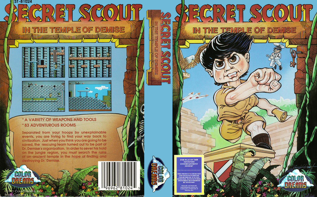 Secret Scout In The Temple Of Demise — box-texture (US)