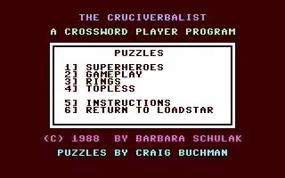 The Cruciverbalist — sstitle (WOR)