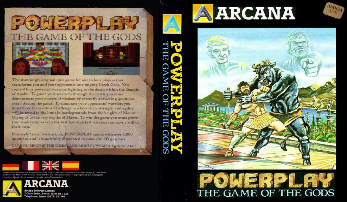 Powerplay - The Game of the Gods — box-texture (EU)