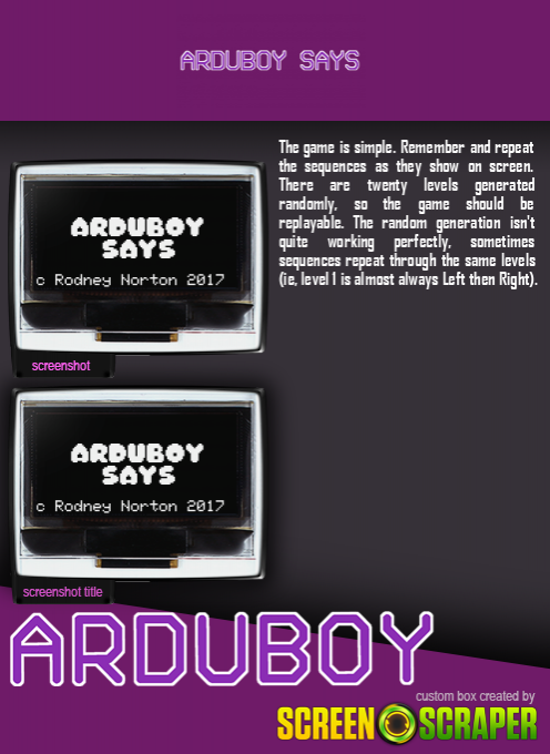 Arduboy Says — box-2D-back (SS)