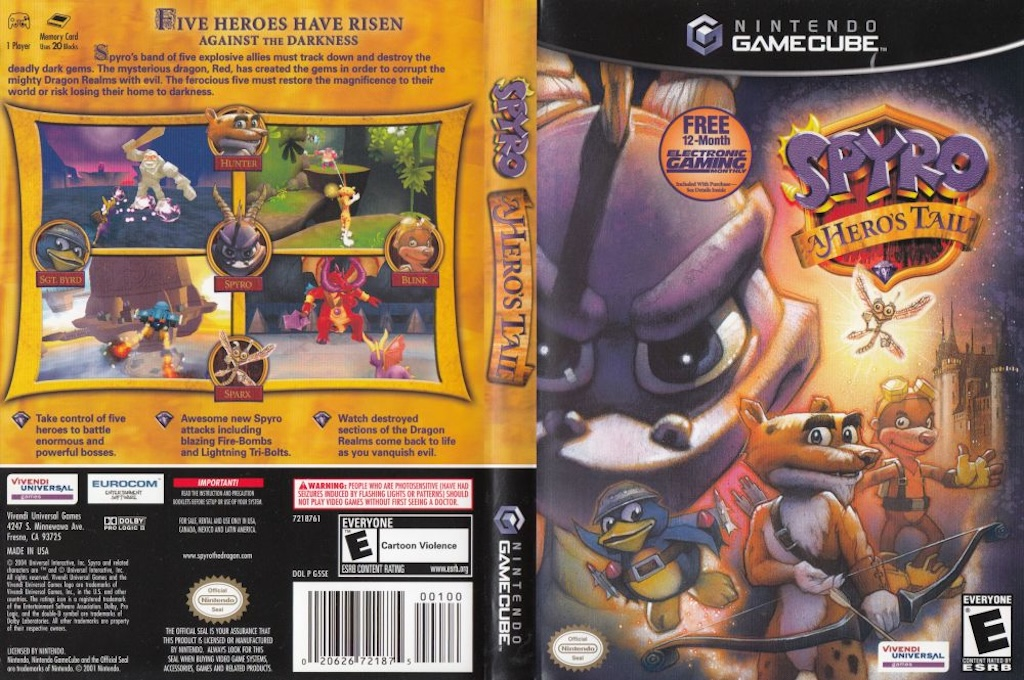 Spyro - A Hero's Tail — box-texture (US)