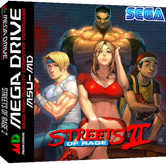 Streets of Rage II — box-3D (WOR)