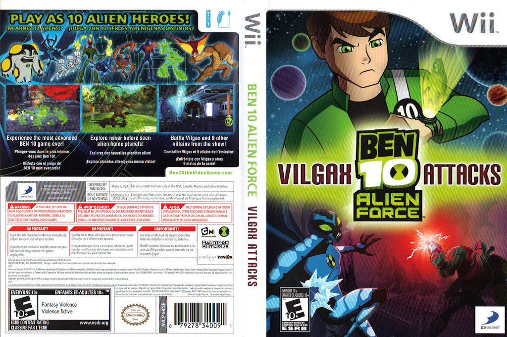 Ben 10 - Alien Force - Vilgax Attacks — box-texture (US)