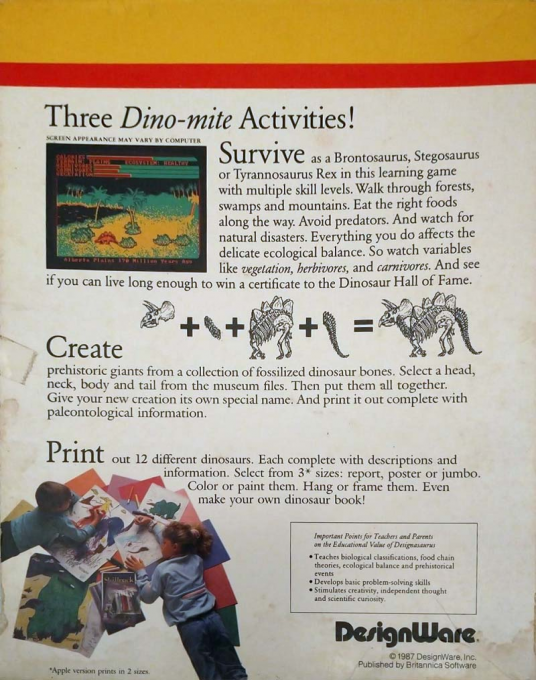 Designasaurus — box-2D-back (US)