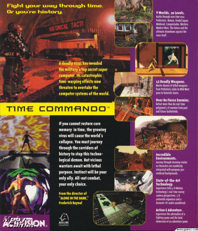 Time Commando — box-2D-back (US)