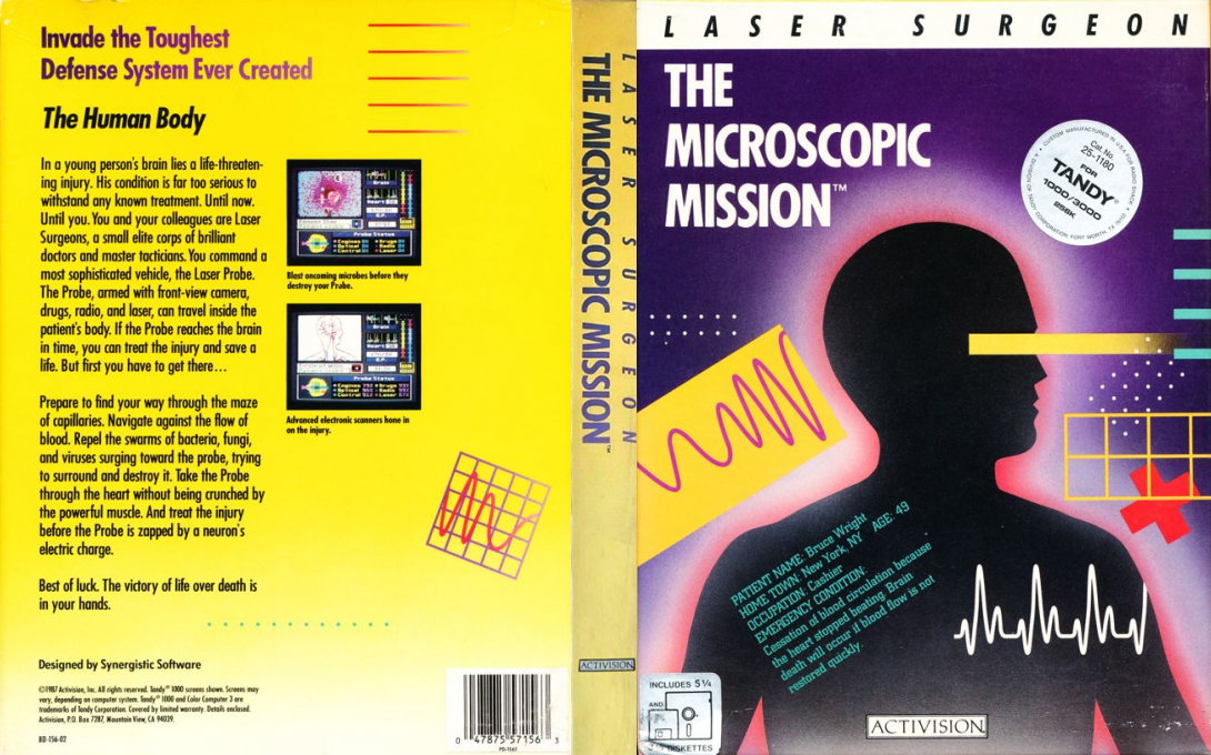 Laser Surgeon The Microscopic Mission — box-texture (US)