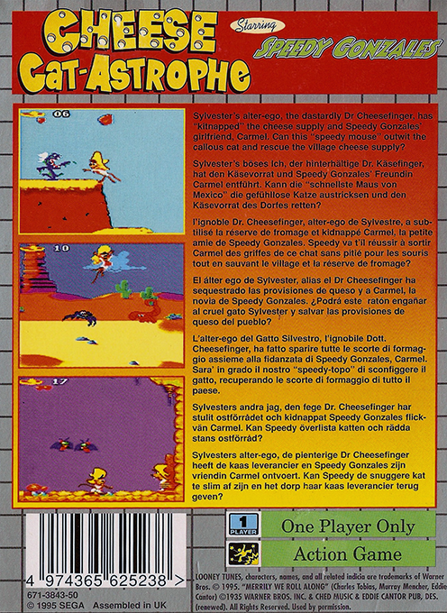 Cheese Cat-astrophe Starring Speedy Gonzales — box-2D-back (EU)