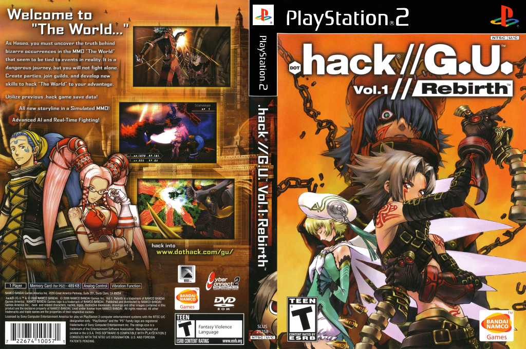 Dot Hack G.U. Vol. 1 - Rebirth - Terminal Disc — box-texture (US)