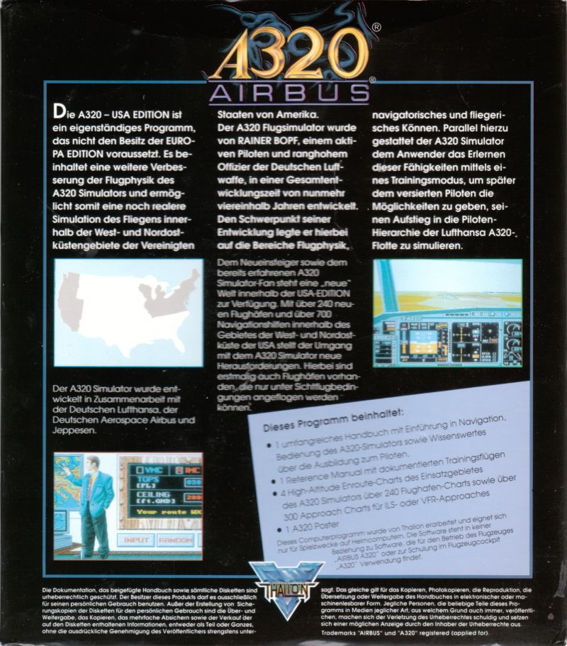 A320 Airbus - Edition USA — box-2D-back (DE)