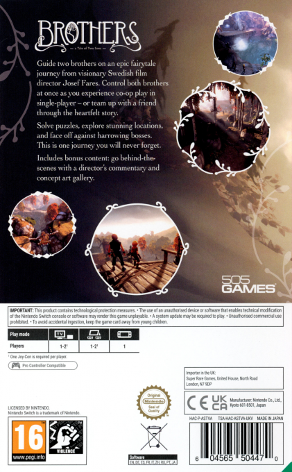 Brothers - A Tale of Two Sons — box-2D-back (EU)