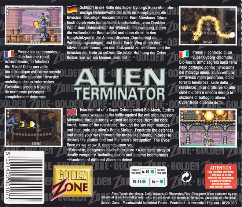 Alien Terminator — box-2D-back (CUS)