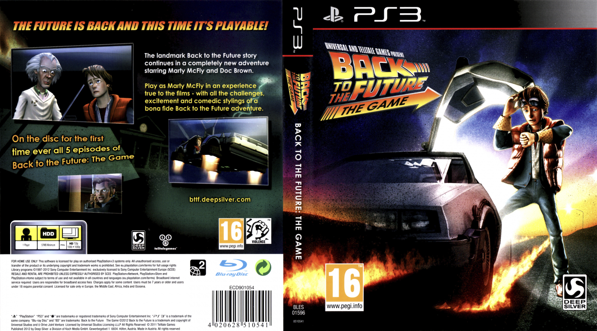 Back to the Future - The Game — box-texture (EU)