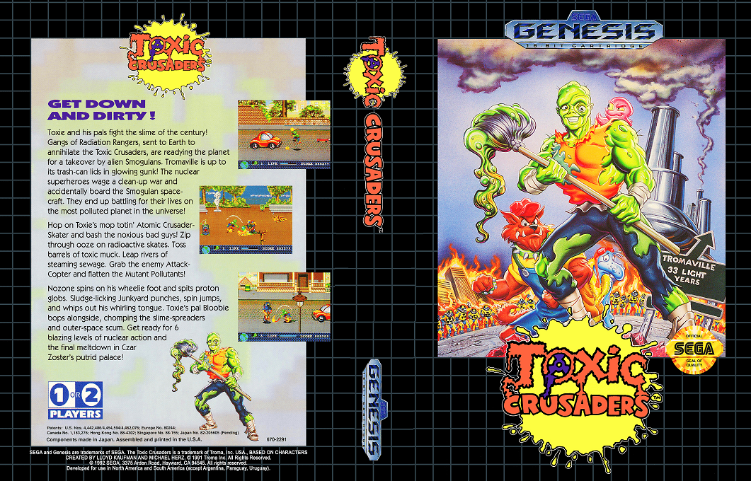 Toxic Crusaders — box-texture (US)
