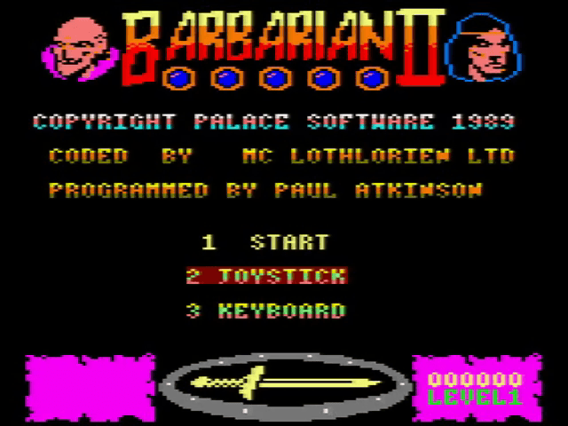 Barbarian 2 - The Dungeon Of Drax — sstitle (EU)