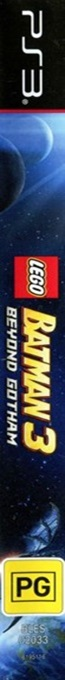 LEGO Batman 3 - The Game - Gotham kara Uchuu e — box-2D-side (AU)