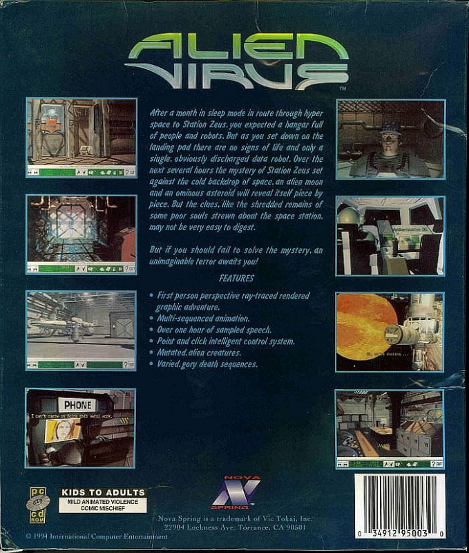 Alien Virus — box-2D-back (US)