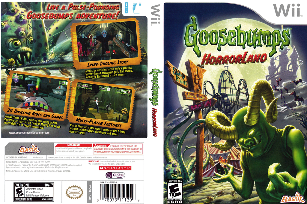 Goosebumps HorrorLand — box-texture (US)