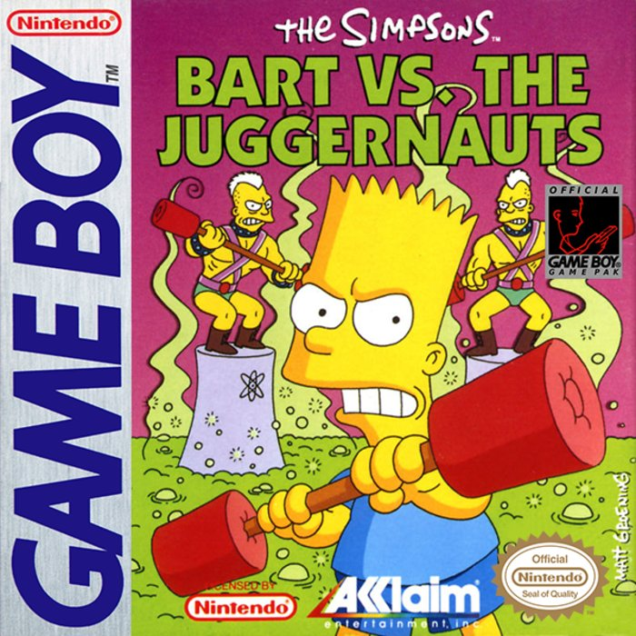 The Simpsons : Bart vs. the Juggernauts box art
