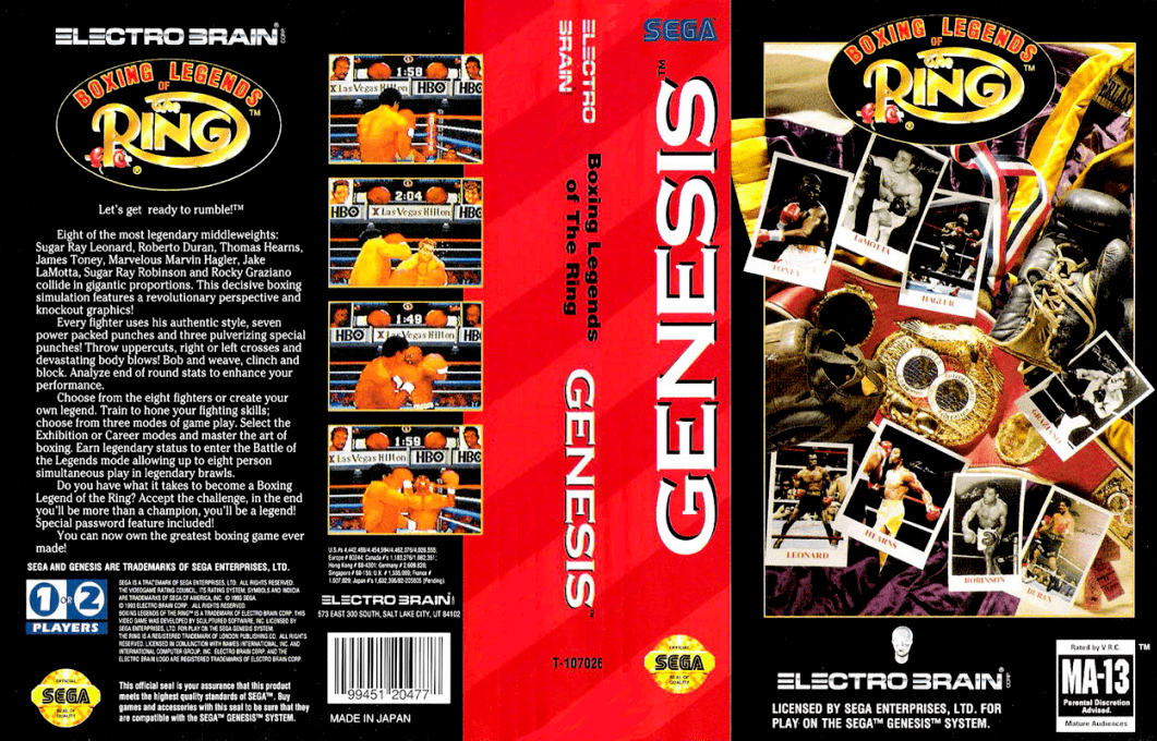 Boxing Legends Of The Ring — box-texture (US)