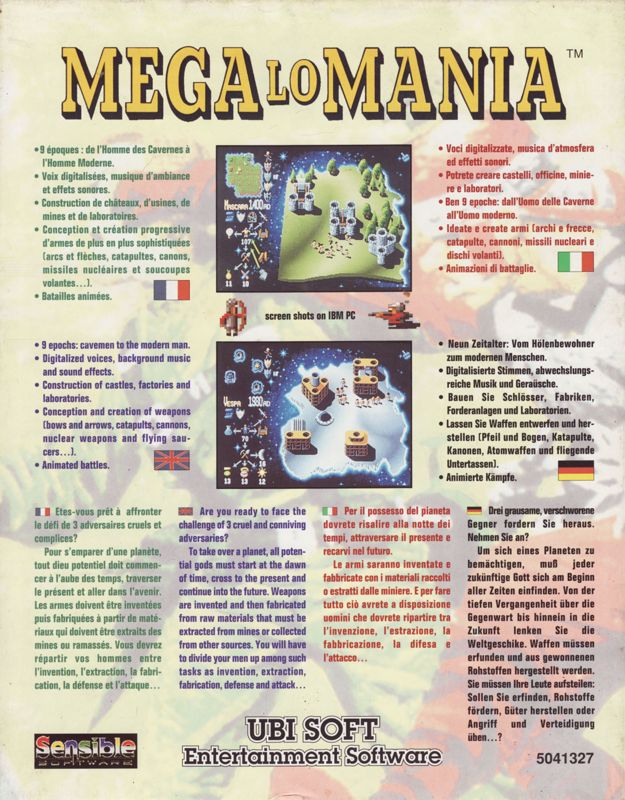 Mega Lo Mania — box-2D-back (EU)