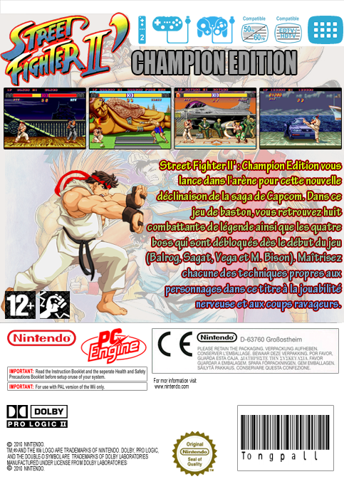 Street Fighter 2 - Champion Edition — box-2D-back (FR)