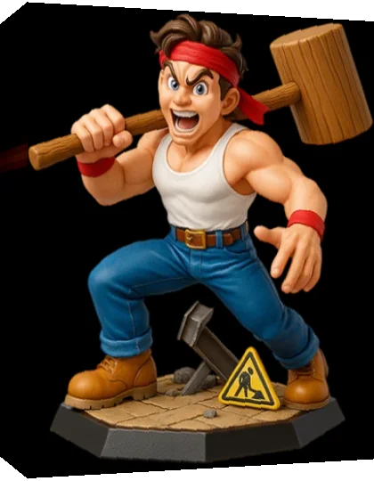 Hammerin' Harry 2 - Dan the Red Strikes Back — box-3D (US)