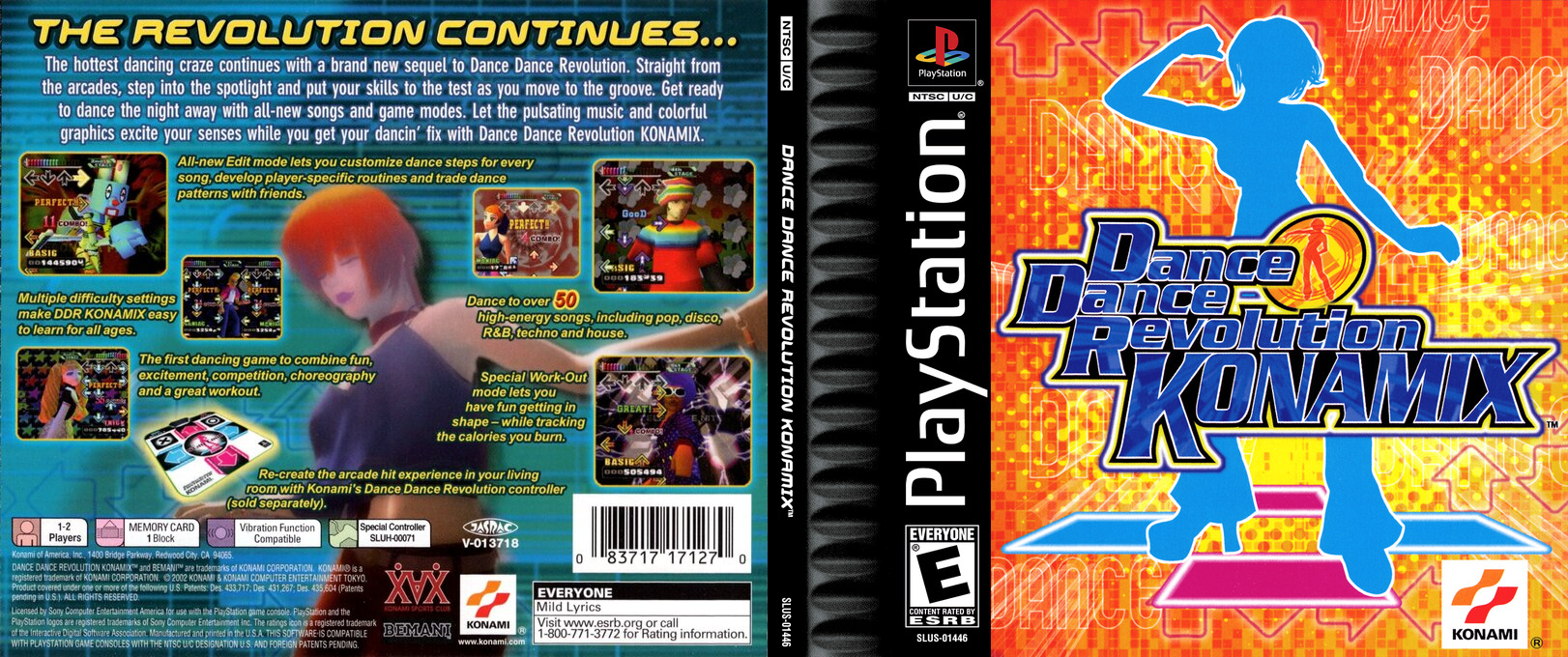 Dance Dance Revolution Konamix — box-texture (US)