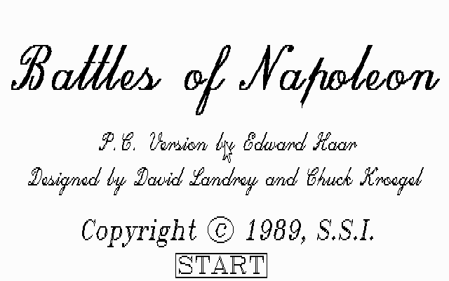 Battles Of Napoleon — sstitle (US)