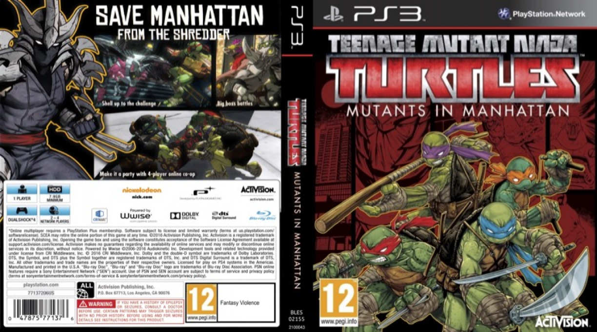 Teenage Mutant Ninja Turtles - Mutants in Manhattan — box-texture (EU)