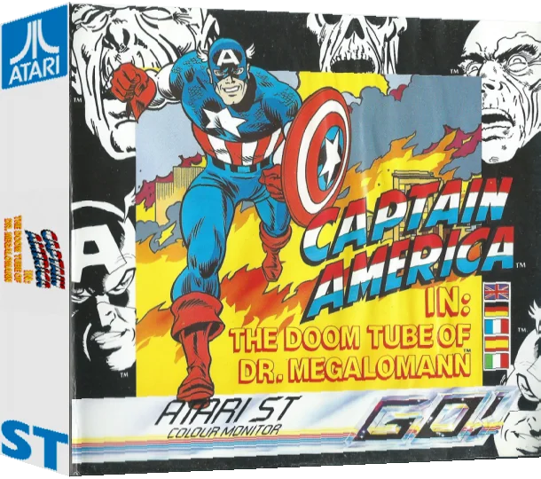 Captain America In - The Doom Tube Of Dr. Megalomann — box-3D (EU)