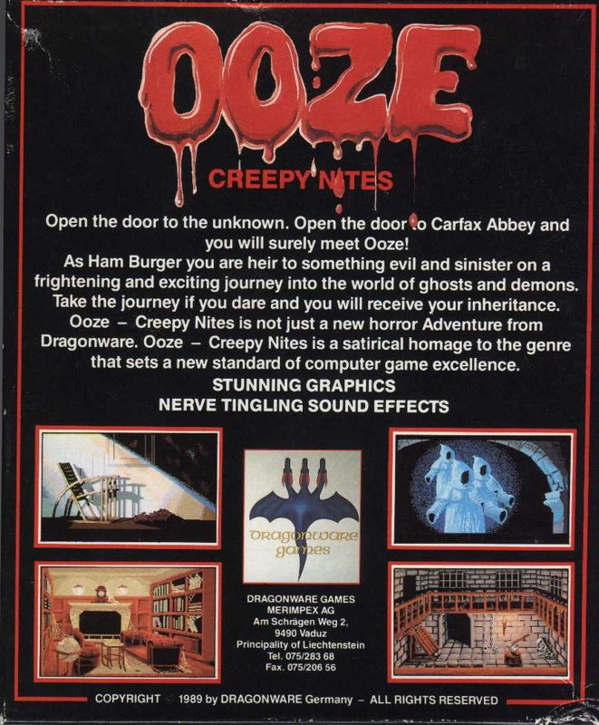 Ooze - Creepy Nites — box-2D-back (EU)