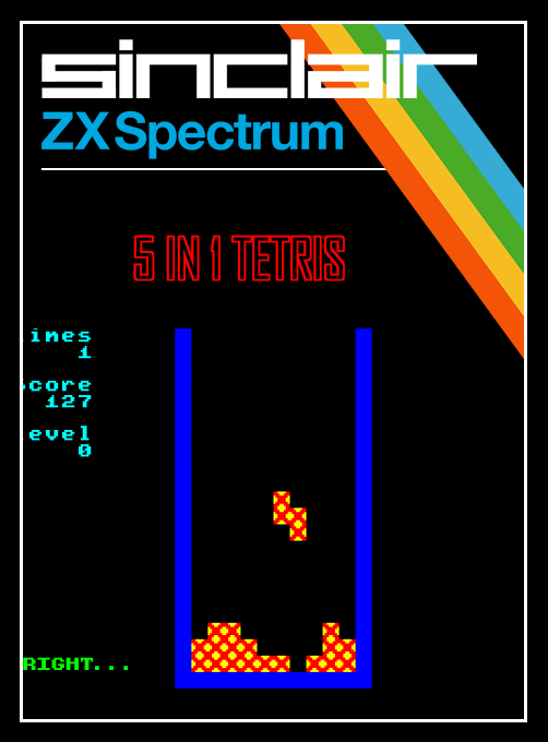 5 In 1 Tetris box art