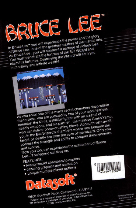 Bruce Lee — box-2D-back (US)