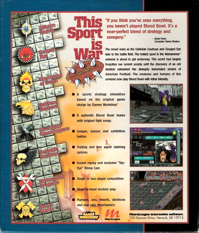 Blood Bowl — box-2D-back (US)
