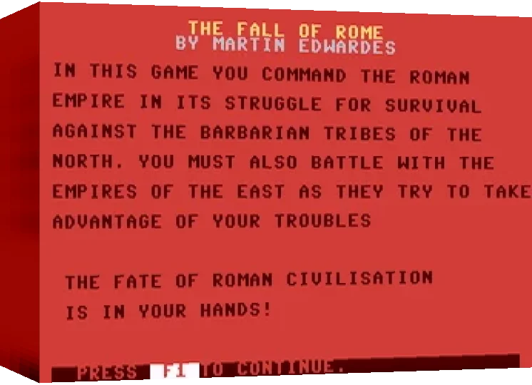 Fall of Rome, The — box-3D (EU)