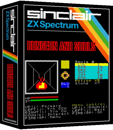 Dungeon and Souls — box-3D (SS)